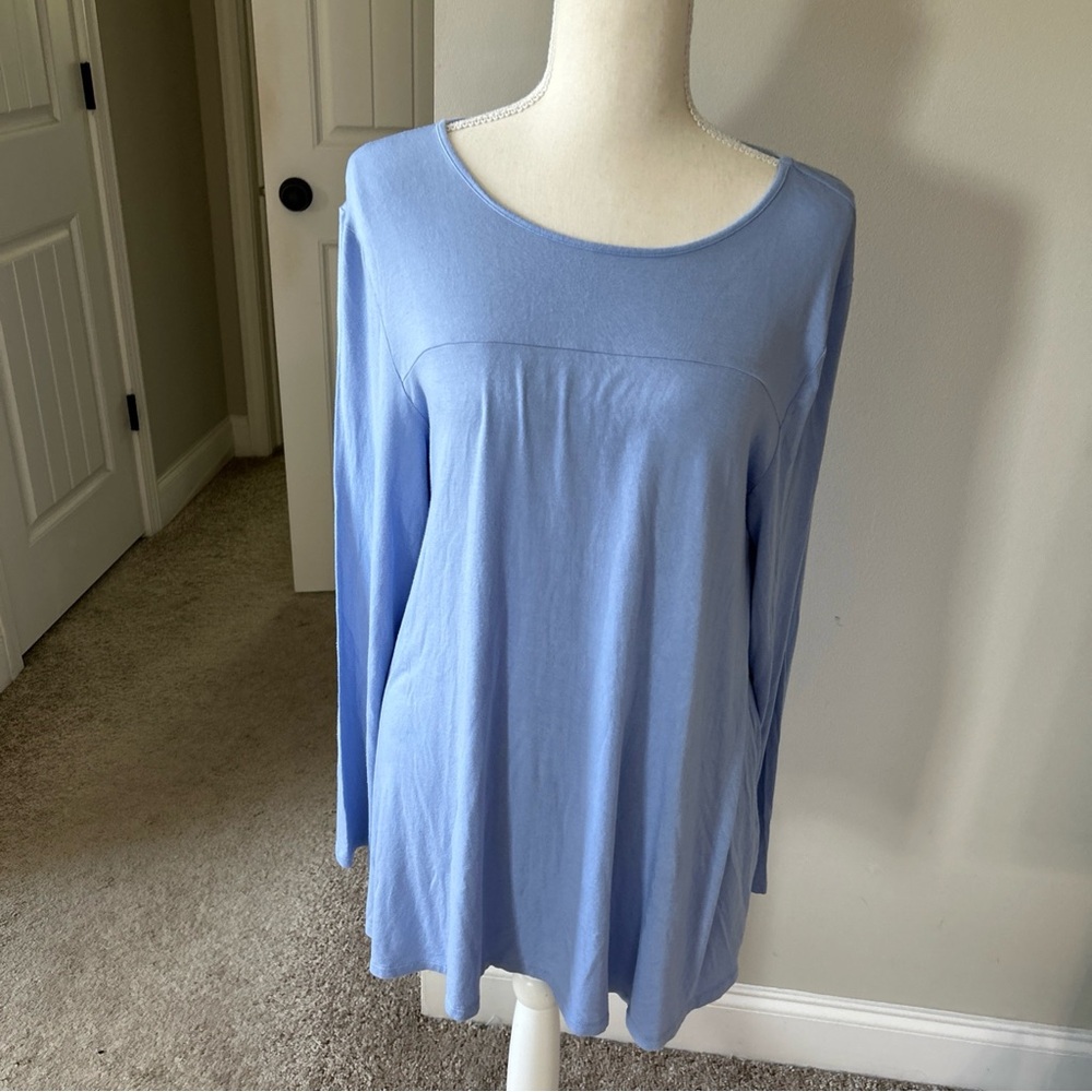 aerie Light Periwinkle Long Sleeve Swing Tunic